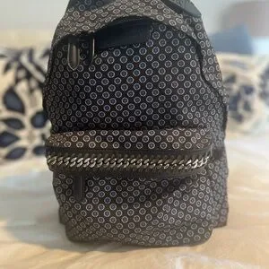 Stella McCartney Black and Blue Patterned Backpack stella mccartney nylon backpack Camouflage Multicolor | eBay main image 4